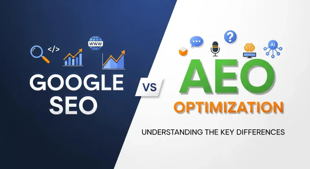 Google SEO vs AEO Key Differences Between Google SEO and AEO