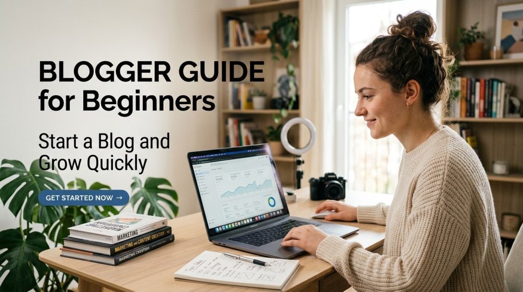 Blogger Guide for Beginners : Start a Blog and Grow Quickly
